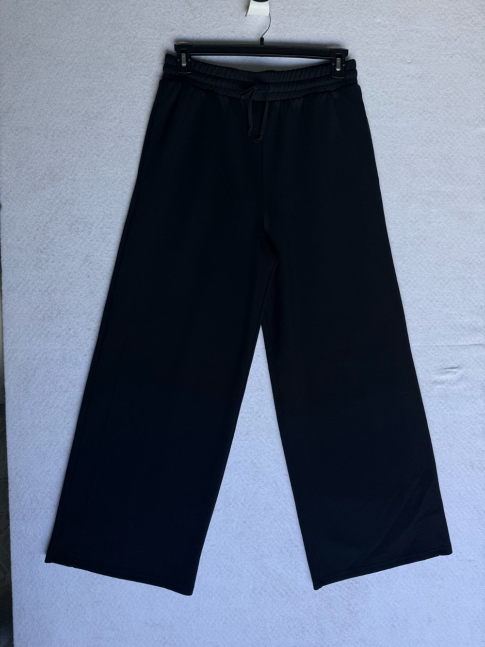Arizona Jean Co Black Wide Leg Drawstring Pants‎ Skuba knit fabric Pockets Large